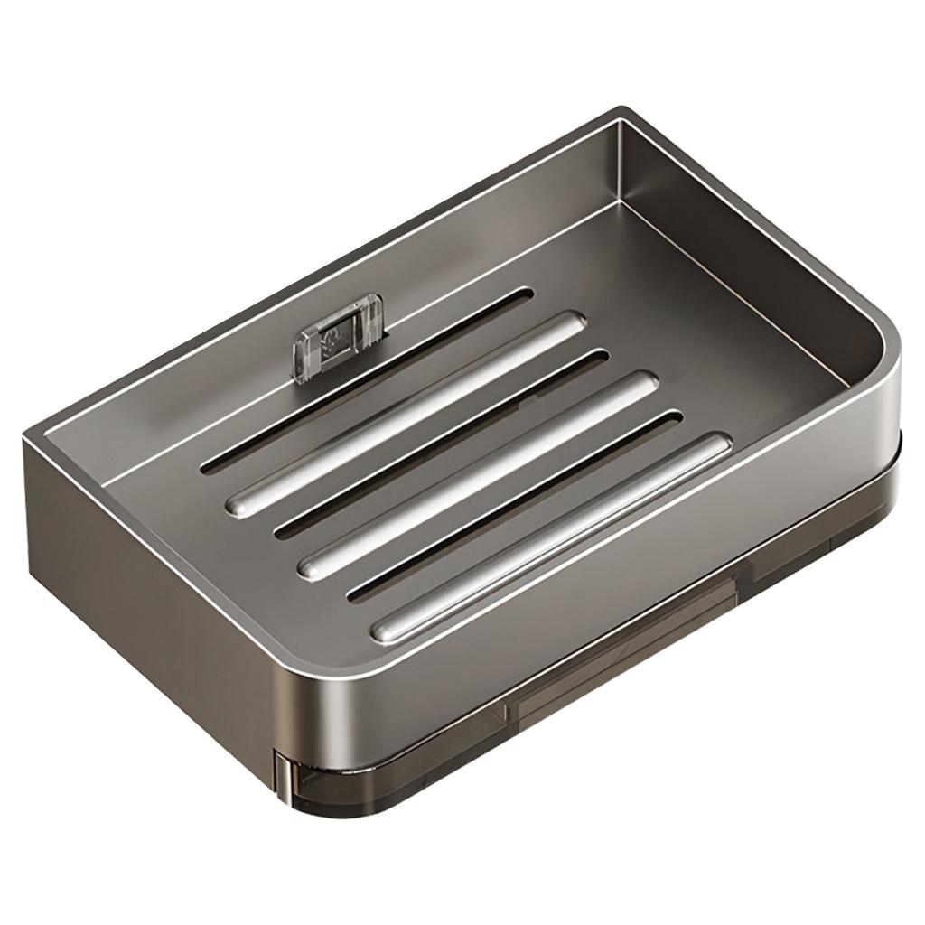 Мыльница из алюминиевого сплава для ванной комнаты с настенным сливом для воды, мыльница для ванной комнаты, аксессуары для ванной комнаты