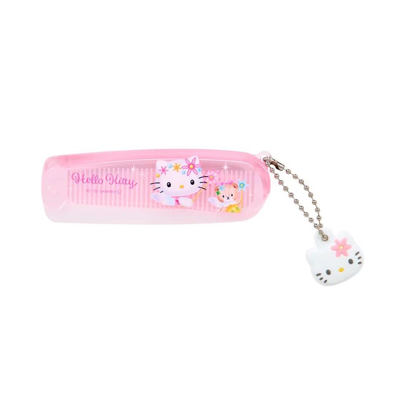 Sanrio Hello Kitty Капсульная расческа с челкой и маскотом ( Фэнтези Ангел Розовый ) NEW