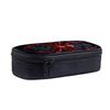 Red Spider Cute Pen Pencil Pouch Bag Case Simple Zipper Cloth in Solid Colors Portable Stationery Case for Girls Boys for School