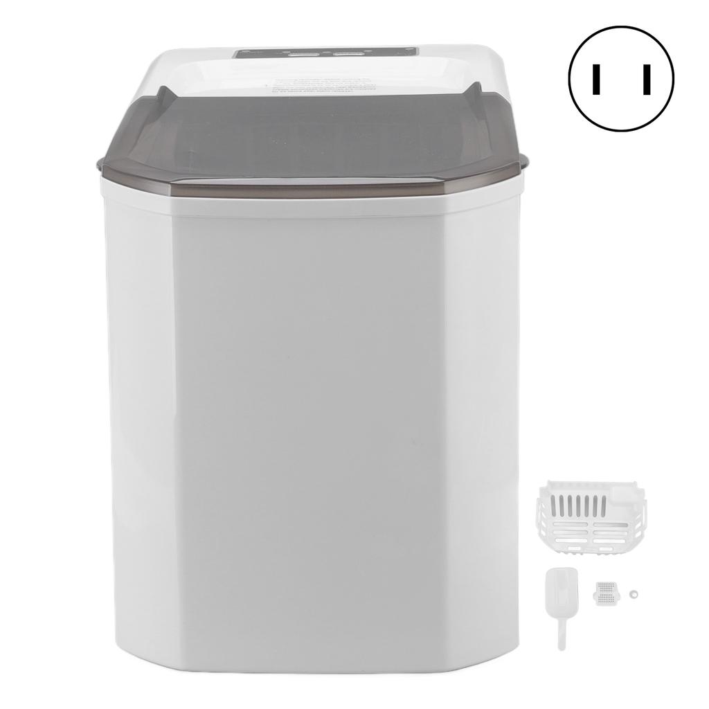 Countertop Ice Maker 160W Full Automatic Edible 9 Ice Cubes In 8 Mins Durable ABS Ice Cube Maker