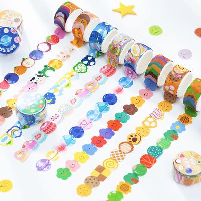 100 шт. милые кавайные мультяшные цветы фрукты животные васи-ленты DIY скрапбукинг-наклейки декоративные канцелярские принадлежности для дневника, альбома