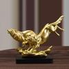 Wolf Statue Figurine Modern Versatile Art Decorative Resin Sculpture Ornament for Tabletop Entrance