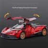 Новый 1:32 Pagani Supercar литой металлический сплав модель автомобиля библиотека статические звуковые и световые украшения подарок на день рождения для парня