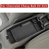 Органайзер-лоток для центральной консоли для Chevrolet Chevy Bolt EV EUV -, Ящик для хранения подлокотника с разделителем, Черные ABS Аксессуары
