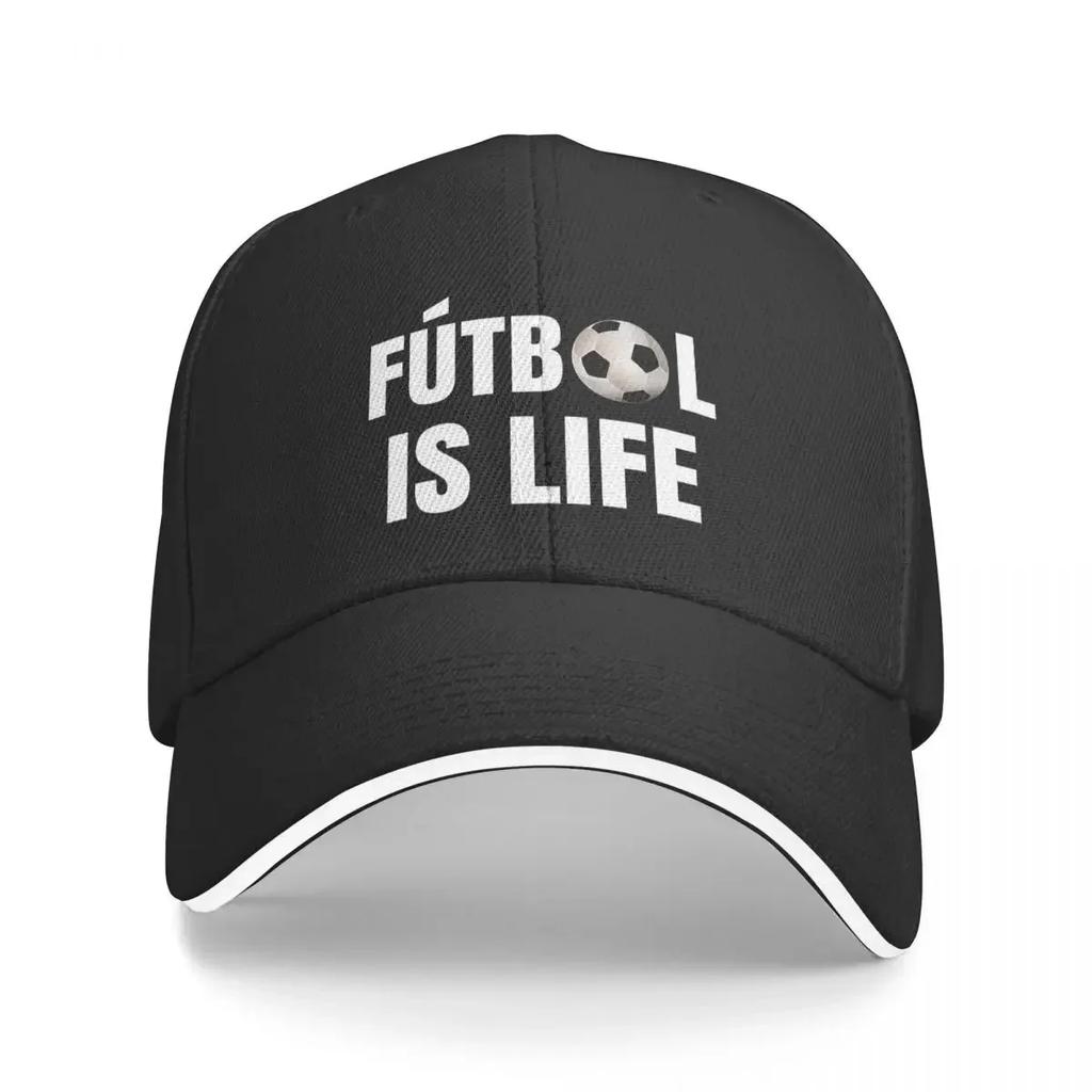 Futbol Is Life Soccer Lover Football Fan Cap Fashion Casual Baseball Caps Adjustable Hat Hip Hop Summer Unisex Baseball Hat