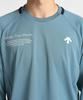 DESCENTE Long Sleeve Volleyball Easy Arm Flying Yuki Blue T-Shirt, Movement, Receive, Ishikawa,