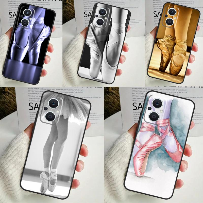 Чехол для пуантов Ballet Ballerina Shoes для OPPO Reno 11F 10 Pro 4 5 6 7 8 Lite 4Z 5Z 8T OPPO Find X6 X5 Pro X2 X3 Neo Cover