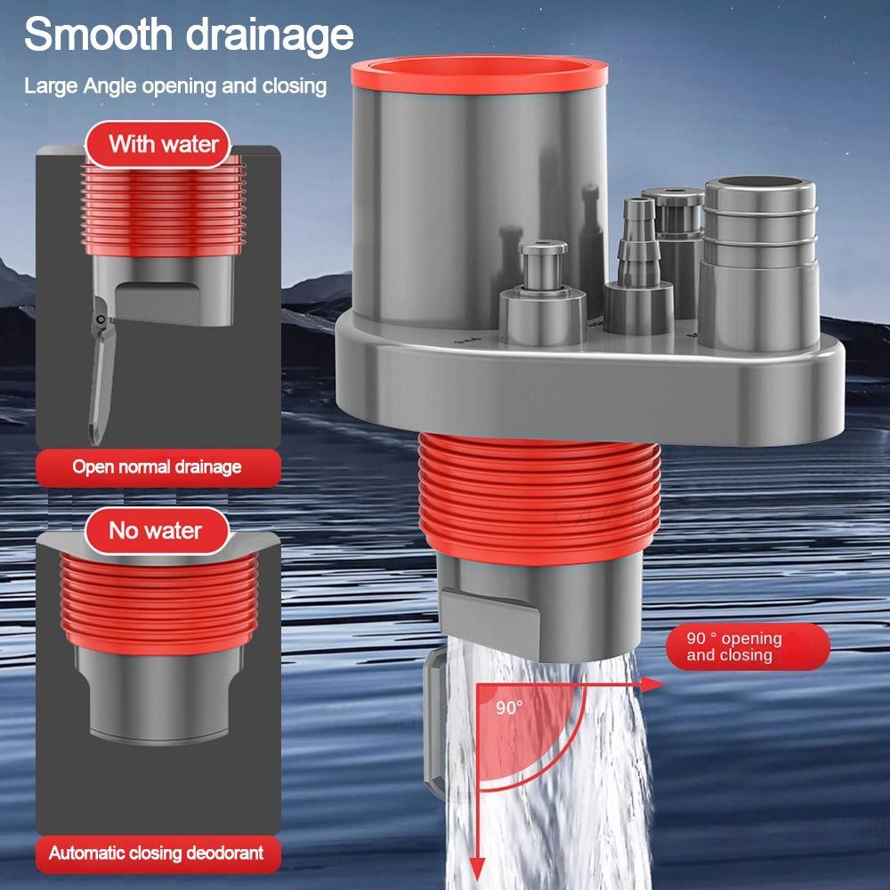 Адаптер сливной трубы для раковины 5 в 1, разъем для водопроводной трубы для посудомоечной машины, дренажные принадлежности для стиральной машины