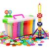 Vibrant Snowflake Building Blocks For Kids Plastic Educational Toy Set 400-800 Pieces