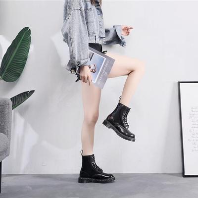 Высокие ботинки Мартин женские классические ретро британский стиль короткие ботинки мужские и женские кожаные ботинки круглый носок тренд