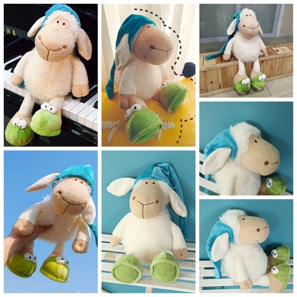 Hugging Pillow Sheep Plush Toy Little Lamb Stuffed Sheep Doll Room Decor Baby Toy