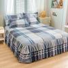 Bed Skirt Cotton Bedspread Set Embroidery Bed Dress Pillow Cases 3 Pieces/Set For King/Queen Double 1.5/1.8/2M Sheet Cover