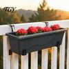 Stainless Steel Garden Box Mounts 4Pcs Adjustable Planter Brackets, Flower Hangers, Metal Pot Stands No Drill Plant Supports for Fence Balcony