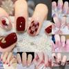 14Tips Fashion Gradient Nail Sticker Nail Art Stickers Full Self-Adhesive Wraps Simple Nail NAi A1M9