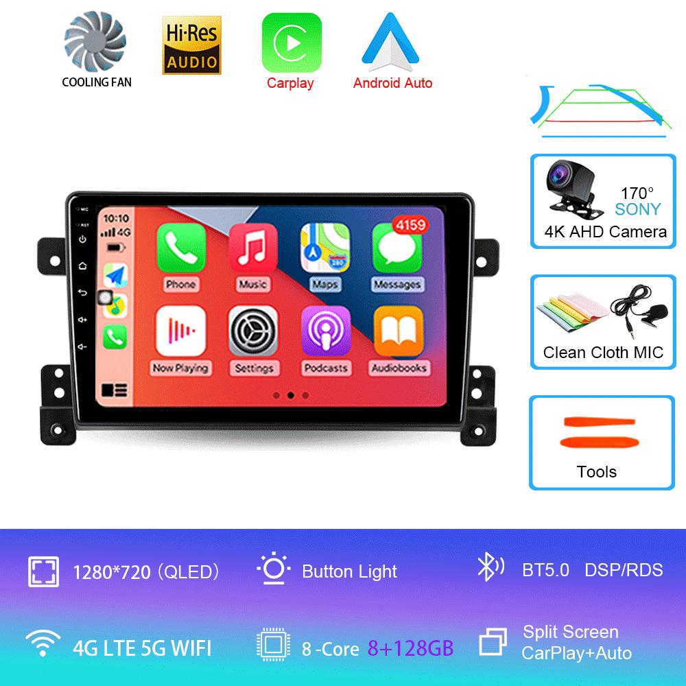 Android 14 Автомобильное радио для Suzuki Grand Vitara 3 2005 - 2015 Мультимедийный проигрыватель Видео Навигация стерео GPS Нет 2din 2 din dvd