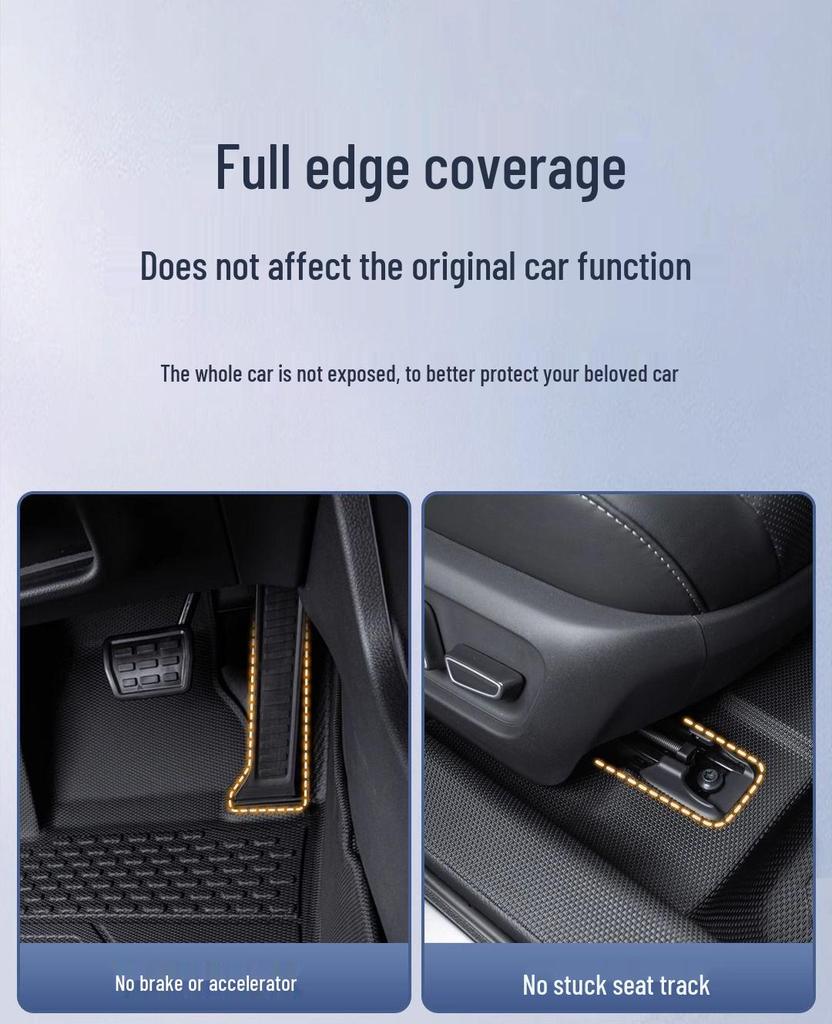 BYD Qin PLUS EV DMI Полный комплект ковриков в салон и накладки на пороги из TPE