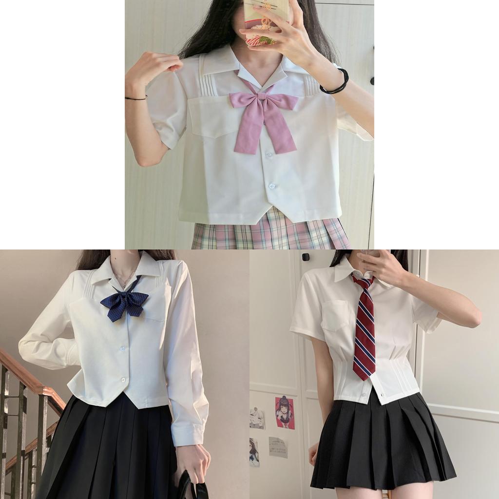 Girl Long Sleeve Solid Color Shirt With Pleated Design For Casual Wear