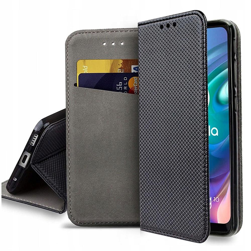 Case for MOTOROLA MOTO G5S CLOSED SMART MAGNET CASE BLACK + GLASS
