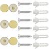 Dianoo 27.5cm Gold Wine Glass Rack, Under Cabinet/Shelf Wine Glass Holder, Stemware Rack, Wine Glass Storage Hanger, 3 Rows
