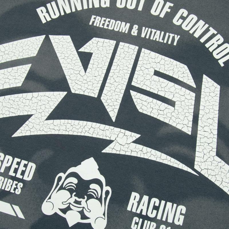 Evisu Логотип Буква Печать Голова Будды Футболка с коротким рукавом Мужские Топы 2ESHTM3TS611XXCT
