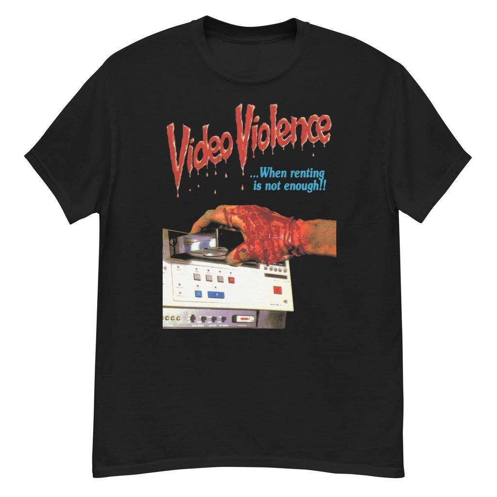 Футболка с фанатским артом по фильму ужасов cult Video Violence