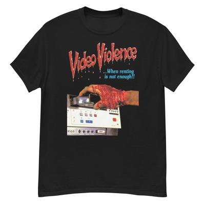 Футболка с фанатским артом по фильму ужасов cult Video Violence