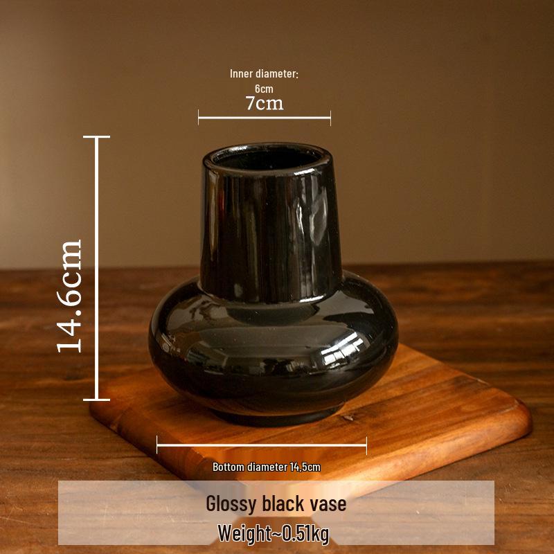 Французская Роскошная Керамическая Ваза: Элегантный декор высокого класса для гостиной или обеденного стола