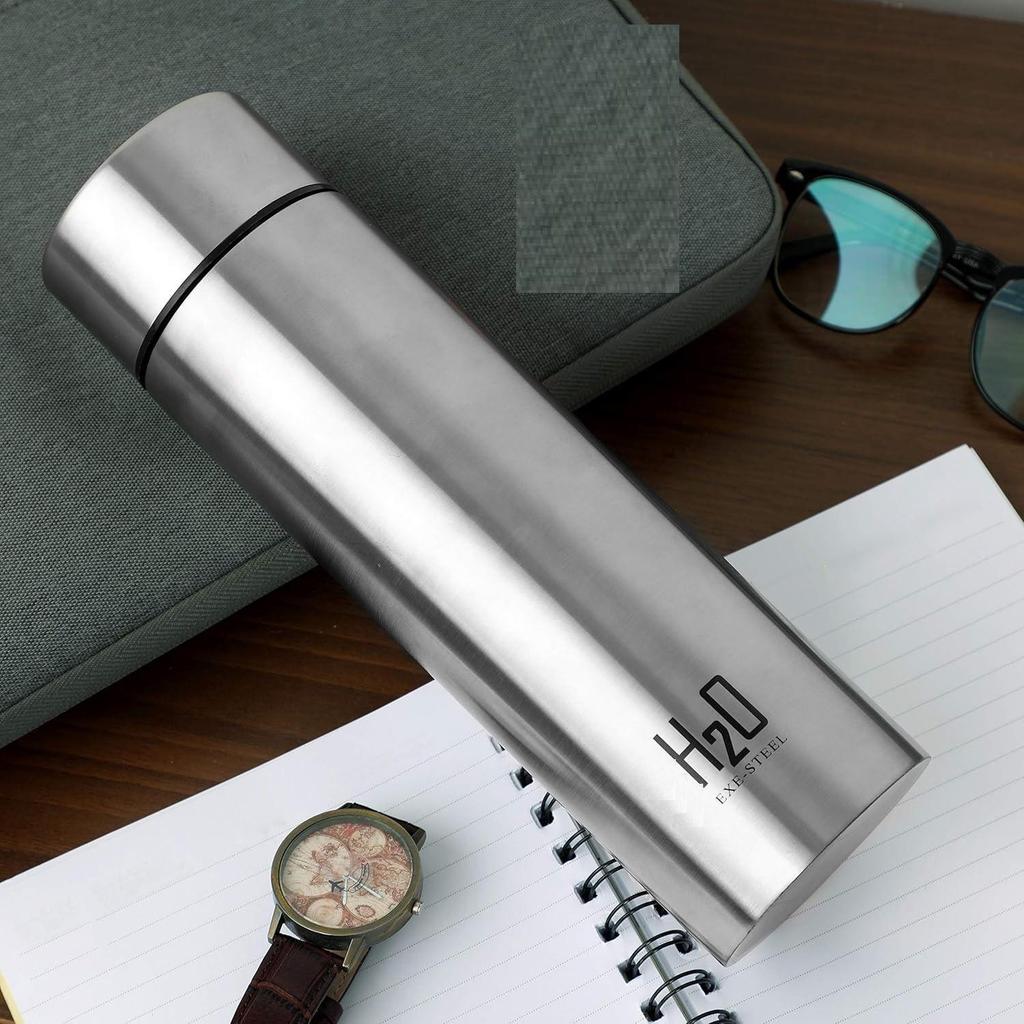 Бутылка для воды из нержавеющей стали 1000 мл | Сертифицировано ISI | Одностенная | Герметичная, Устойчивая к ржавчине | Пищевая и Легкая для переноски | Идеально подходит для холодильника