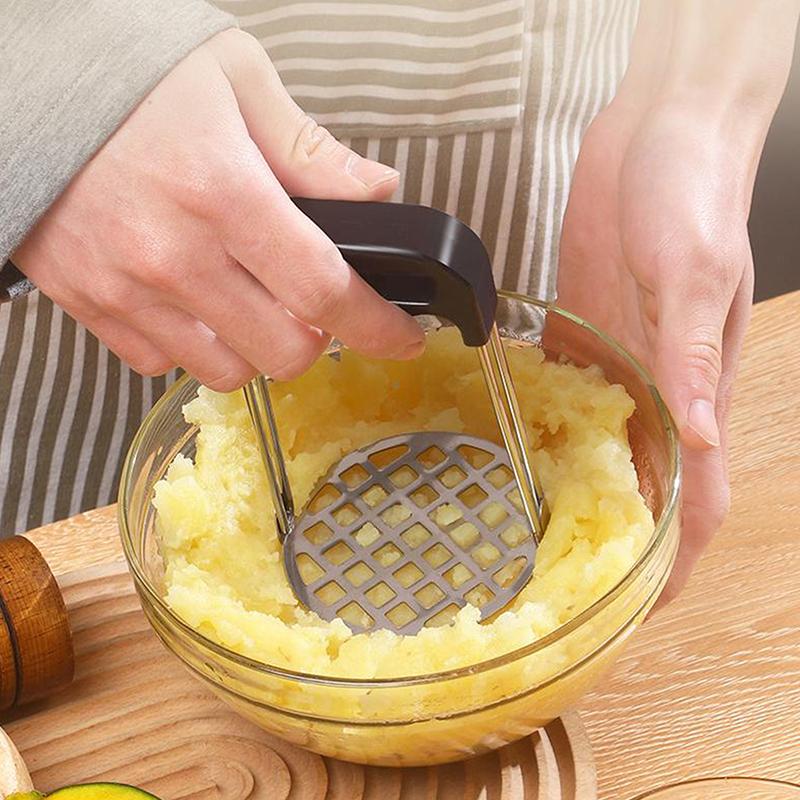 Ручная картофелемялка Пресс для картофеля Портативный кухонный инструмент Для детского питания Фрукты Выпечка Кухонные аксессуары