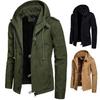 European and American Men's Slim-Fit Hooded Solid Color Jacket for Autumn/Winter