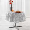 Nappe De Table - Lifette - Tropicale Grise - 100% Polyester - 180 Cm - Anti-tache Et Infroissable