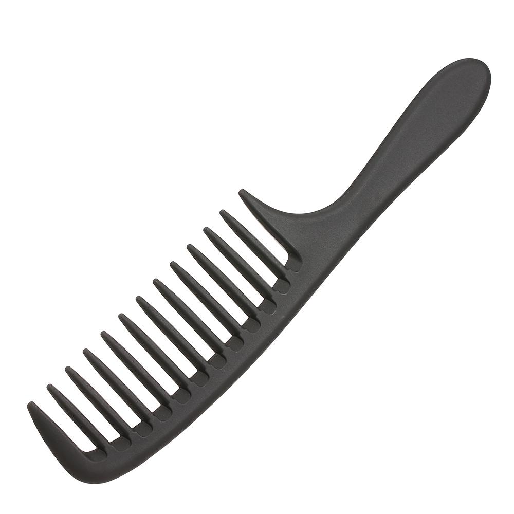 Wide Tooth Comb Detangling Hair Wide Comb Round Teeth Hair Comb Carbon Antistatic Comb