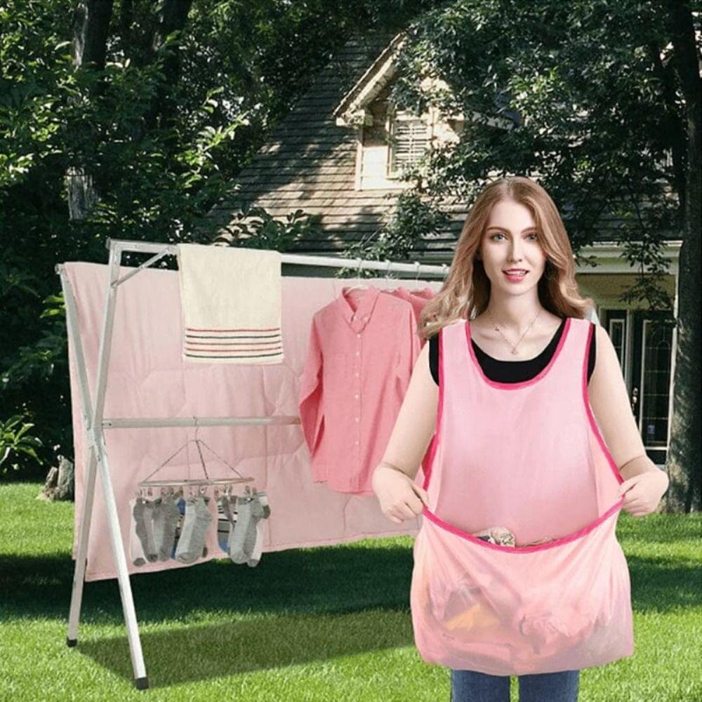 Clothes Drying Tools Portable Clothes Drying Apron Water Proof Matching Apron Wet Laundry Apron