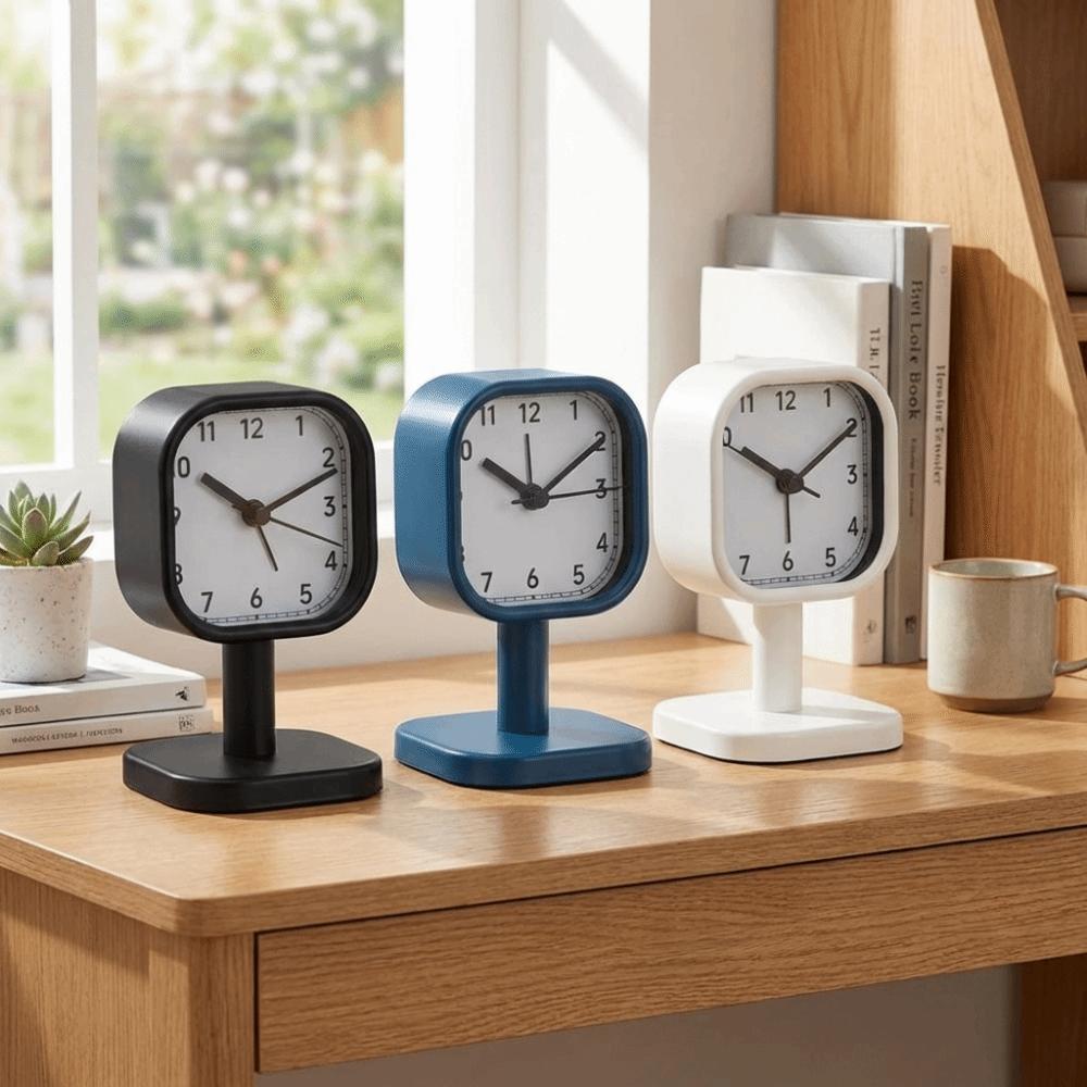 Ударопрочные Настольные Часы-Подставка Винтажные Настольные Часы Декор для Спальни Механические Часы-Таймер Прикроватные