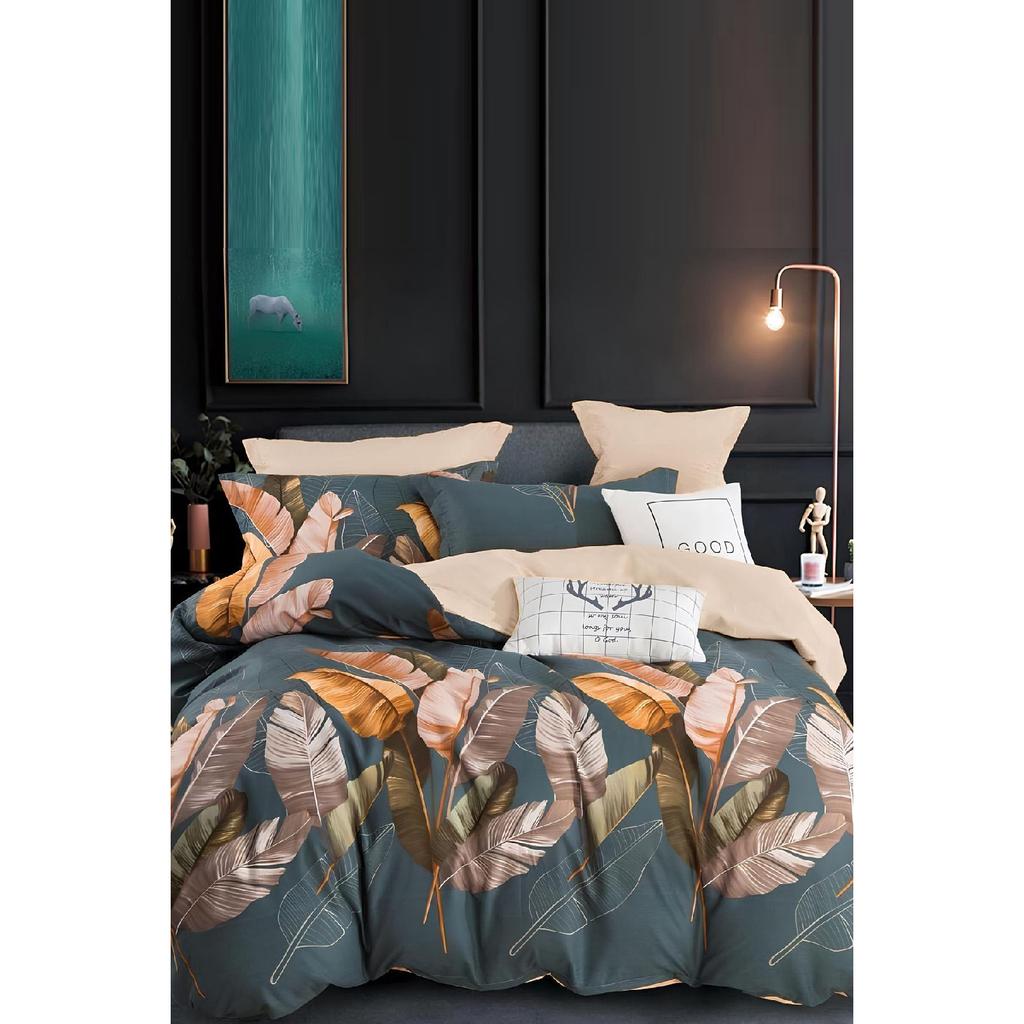 Двусторонний двойной пододеяльник с эластичными простынями