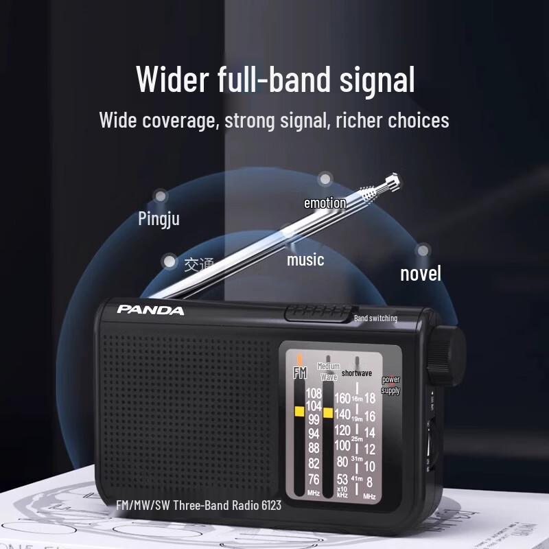 PANDA 6123 Портативное карманное многодиапазонное радио