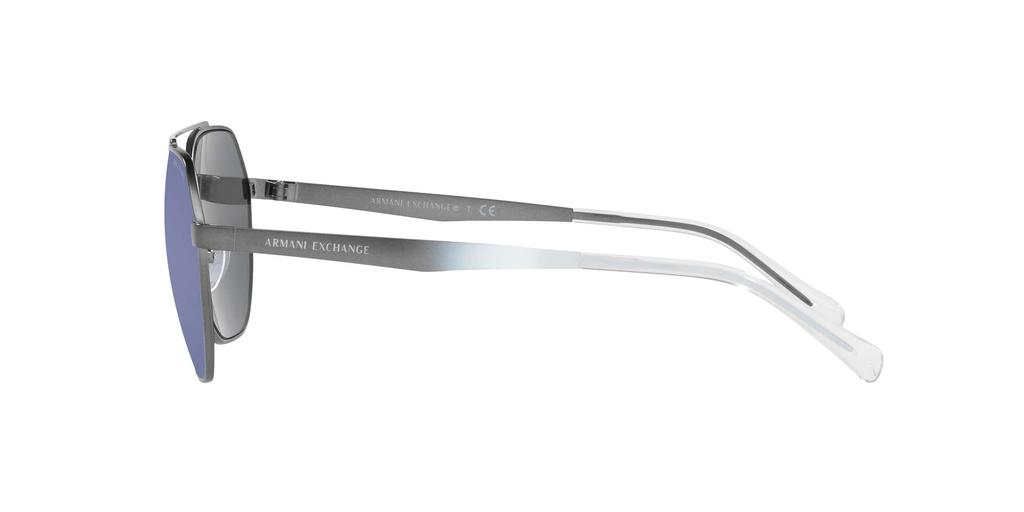 Солнцезащитные очки AX2041S Матовые синие зеркальные линзы 56 [Armani Exchange] Графитовый/Синий