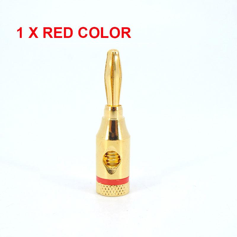 Красный черный позолоченный музыкальный аудио динамик 4 мм разъем типа «банан» открытый винтовой разъем