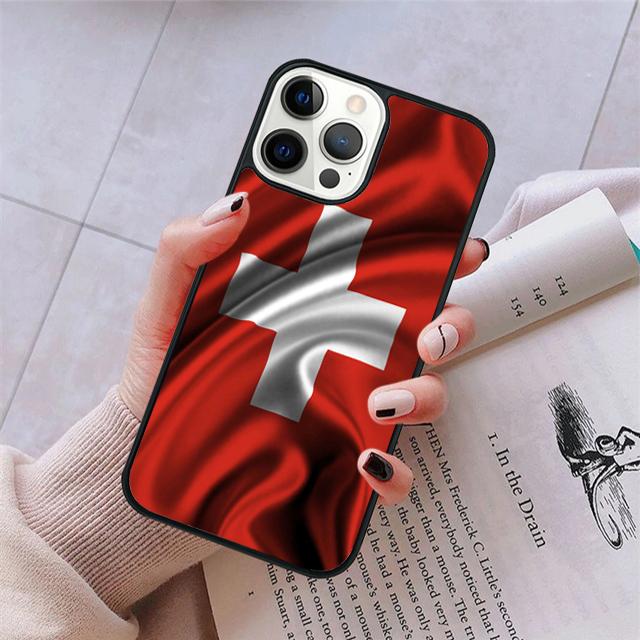 Швейцария Швейцарский Флаг Чехол для Телефона Для iPhone 17 Air 15 16 16e 11 12 13 14 Pro Max Чехол Для iPhone 17 Air Max Plus Fundas
