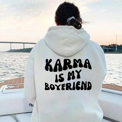 Толстовка Karma Is My Boyfriend с капюшоном в стиле Midnights Meet Me At Midnight Lyric Hodoies Kawaii Harajuku Tops