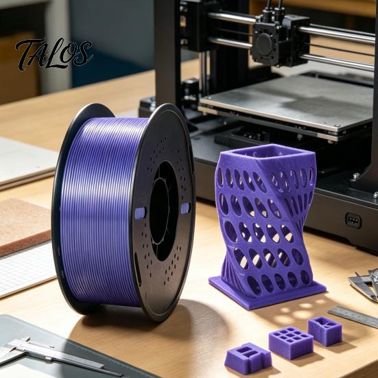 Высокоточный шелковый PLA-филамент для 3D-принтера, 1,75 мм, катушка 1 кг для FDM-принтеров, блестящий металлический, для DIY-украшений и моделей, гладкая поверхность