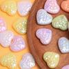 10 шт. 25*21,2 мм ярких цветов, модные акриловые сердечки-разделители, свободные бусины, ожерелье, серьги «сделай сам», аксессуары из материала с отверстием