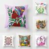 Наволочка для украшения дома, спальня, гостиная, картина маслом с цветочным узором, напечатанная