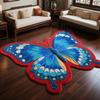 New Butterfly Carpet Light Luxury Living Room Bedroom Bedside Floor Mat Clearance Home Special-shaped Round 3D Blanket