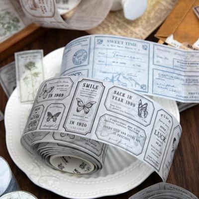 Сумерки и вырубной васи-скотч: Ретро Черно-белые Наклейки Масляной Живописи, Серия Воспоминаний 6