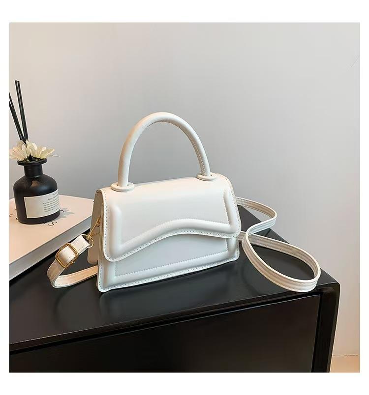 Small Fresh Women'S Bag Trendy Fashion Simple Shoulder Bag Solid Color Handbag Oblique Span Women'S Bag