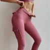 Women Leggings Fitness Sports High Waist Leggins Pocket Push Up Pants Workout Leggings Cargo Pants Casual Hip Pop Pants