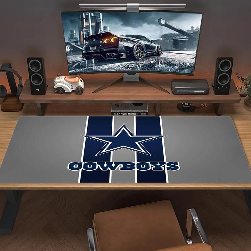 Коврик для мыши Dallas Cowboys Большой игровой коврик для стола Нескользящий коврик для ноутбука и планшета XXL Коврик для мини-ПК с заблокированным краем