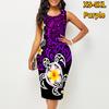 Женское платье Sling Summer Plumeria Rubra Print Dresses Tight без рукавов Slim Fit Sexy Fashion Top Clothing