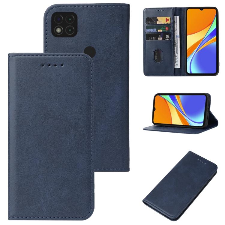 Кожаный чехол-книжка с магнитной застежкой для Xiaomi Redmi 9C NFC